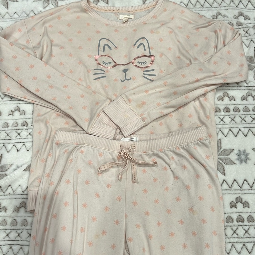 Pink Lauren Conrad Printed Pajamas Set